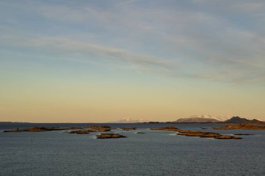 Kış mevsiminde Norveç kıyıları
