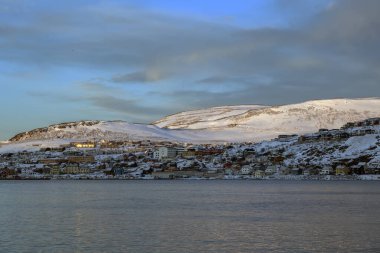 Kışın Norveç 'in kıyı şehirleri - Çekiç Festivali
