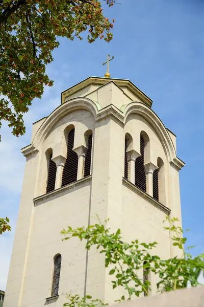 30 Ağustos 2025 - Belgrad, Sırbistan. Sırp Ortodoks Hıristiyan Yükseliş Kilisesi 'nin dışı