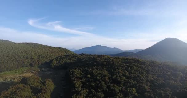 Hermoso Paisaje Montaña Papandaya — Vídeo de stock