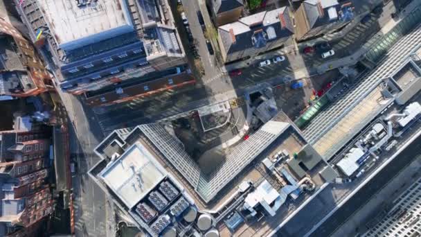 伦敦街 道路及建筑物空中景观 — 图库视频影像