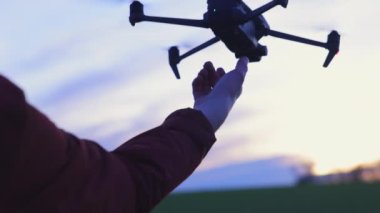 Drone Takeoff from the Hand of a Pilot