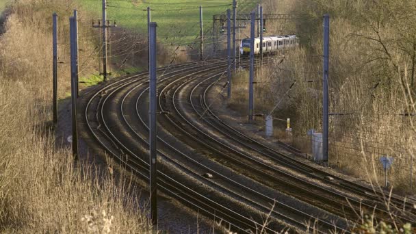 英国通勤列车及铁路基建 — 图库视频影像