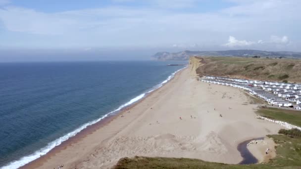 West Bay Beach Der Juraküste England — Stockvideo