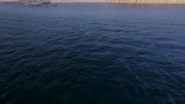 Піщані Скелі Західної Затоки Березі Моря Англії — стокове відео