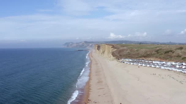 West Bay Beach Jurassic Coast England — Stock Video