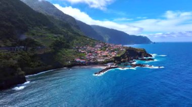 Seixal Madeira Havacılık Görünümünde Küçük bir Belediye
