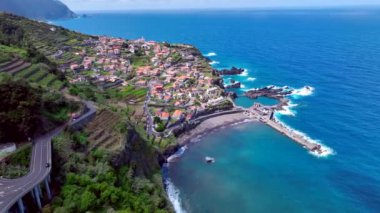 Seixal Madeira Havacılık Görünümünde Küçük bir Belediye