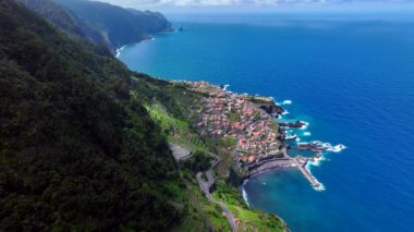 Seixal Madeira Havacılık Görünümünde Küçük bir Belediye