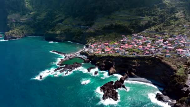Gmina Seixal Pięknej Wyspie Madera — Wideo stockowe
