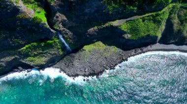 Madeira Güzel Sahil Hattı Havadan Görünümü