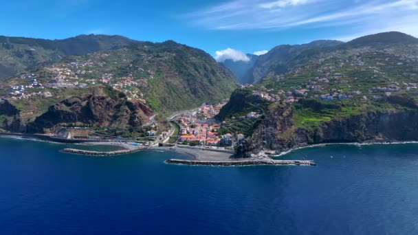 Municipio Porto Cruz Isla Portuguesa Madeira — Vídeo de stock