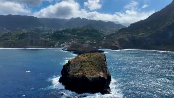 Porto Cruz Kommun Den Portugisiska Madeira — Stockvideo