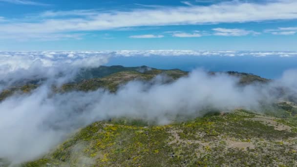 Мадейра Гірський Пейзаж Види — стокове відео