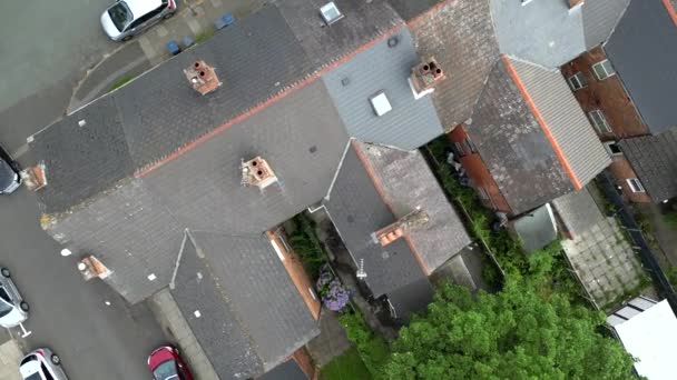 Domy Birminghamu Velké Británii Aerial View — Stock video
