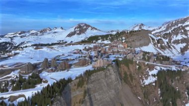 Avoriaz A French Ski Village in the Alps Aerial View