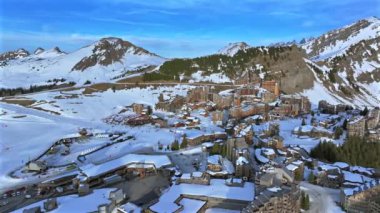 Avoriaz A French Ski Village in the Alps Aerial View
