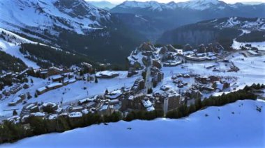 Avoriaz A French Ski Village in the Alps Aerial View