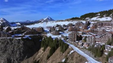 Avoriaz High in the French Alps is a Beautiful Ski in Ski Out Resort Air View