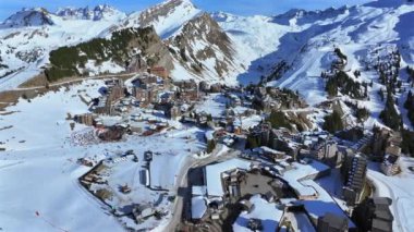 Avoriaz A French Ski Village in the Alps Aerial View