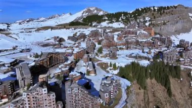 Avoriaz High in the French Alps is a Beautiful Ski in Ski Out Resort Air View