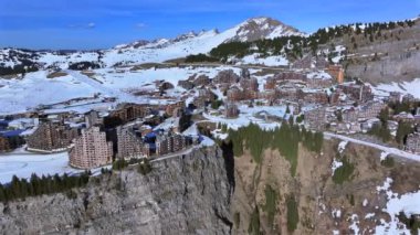 Avoriaz High in the French Alps is a Beautiful Ski in Ski Out Resort Air View