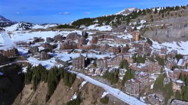 Avoriaz High in the French Alps is a Beautiful Ski in Ski Out Resort Air View