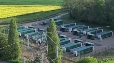 Megawatt Lityum Enerjisi Sabit Depolama Sistemi Hava Görünümü