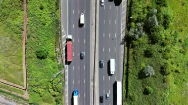 Birleşik Krallık Hava Görünümü 'nde işlek M25 Otoyolu
