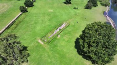 Verulamium 'daki Tarihi Roma Duvarı St Albans Havacılık Parkı