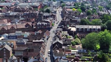 St Albans Şehir Merkezi UK Hava Görüntüsü