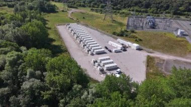 Pil Enerjisi Depolama Sistemi Hava Görünümü