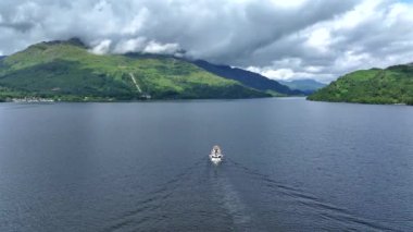 Loch Lomond Gölü Turist Gemisi Hava Gezisi