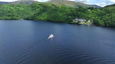 Loch Lomond Gölü Turist Gemisi Hava Gezisi