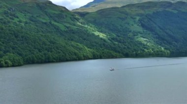 Loch Lomond İskoçya Gemisi Hava Turu Görünümü