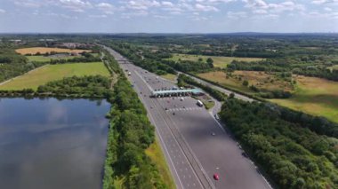 M6 Otoyol Gişeleri Yazın Havadan Görünümü