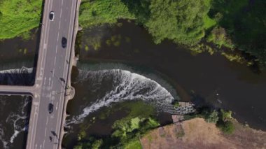 Weir Nehri ve Eski Köprü Hava Görüntüsü