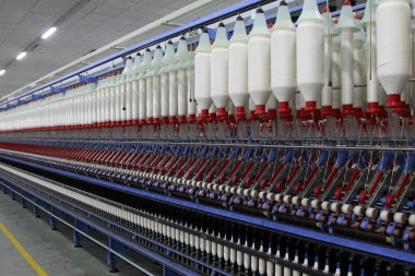 LUANNAN - MARCH 13: Machinery and equipment in a spinning production company, March 13, 2013, Luannan County, Hebei Province, china