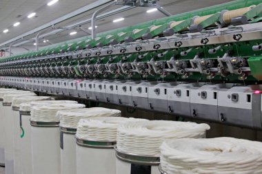 LUANNAN - MARCH 13: Machinery and equipment in a spinning production company, March 13, 2013, Luannan County, Hebei Province, china