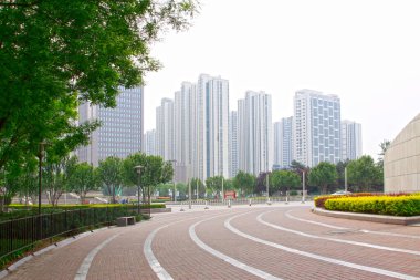 Urban construction scenery in tangshan, hebei province, china. 