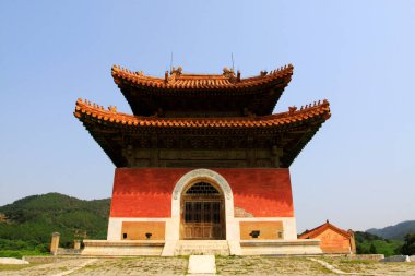 ZUNHUA MAY 18ancient Chinese landscape architecture in the Eastern Tombs of the Qing Dynasty on may 18, 2014, Zunhua county, Hebei Province, China 