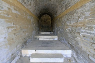 debris channel building landscape, Eastern Tombs of the Qing Dynasty, China.