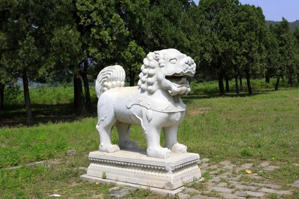ZUNHUA MAY 18Stone animal landscape architecture in the Eastern Tombs of the Qing Dynasty on may 18, 2014, Zunhua county, Hebei Province, China