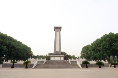 Shijiazhuang - 5 Mayıs 2017: Şehitler Anıtı, Shijiazhuang, Hebei, Çin