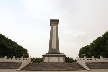 Shijiazhuang, 5 Mayıs 2017: Şehitler Anıtı, Shijiazhuang, Hebei, Çin