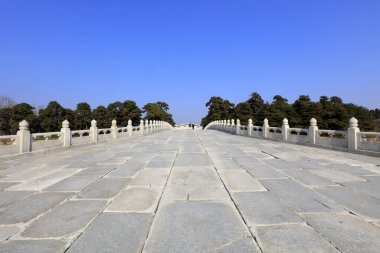 Qing Hanedanlığı Kraliyet Anıtmezar taş köprüsü, Yi County, Hebei Eyaleti, Çin