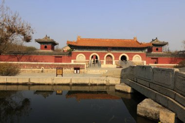 Architectural landscape of ancient temples, Yi County, Hebei Province, Chin