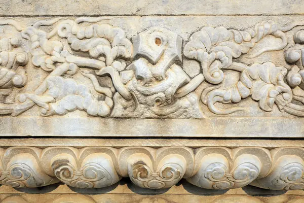 Qing Dynasty Royal Mausoleum stone carving texture, Yi County, Hebei Province, China