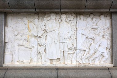 Shijiazhuang - 5 Mayıs 2017: bir anıt salonu, Shijiazhuang, Hebei, Çin