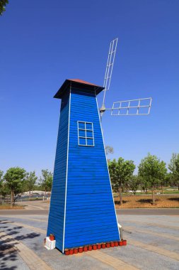 Yel değirmeni mimarisi parselde